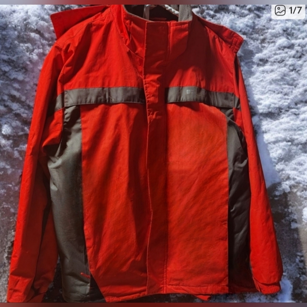 Men’s Mountain Warehouse Snow Ski Jacket — Waterproof, Fleece-Lined (Size L)